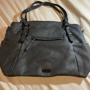 Jessica Simpson Beautiful‎ Gray Women's Handbag with Leaf Embellishment, OS